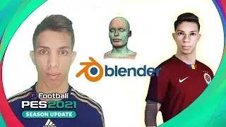 faces pes 2021 (3D BLENDER)