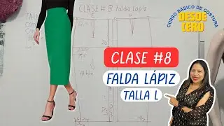 Tutorial de FALDA L&Aacute;PIZ- Curso B&aacute;sico de Costura (CLASE #8) 