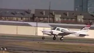 Cessna 310 takeoff with live ATC