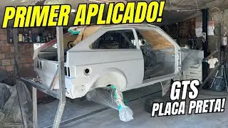 Agora deu pra ver tudo… Primer na lateral do GTS
