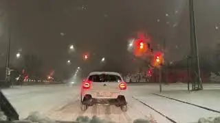 Snow Storm in Copenhagen, Denmark 🇩🇰  - Beautiful Copenhagen, Denmark - Driving Downtown Copenhagen