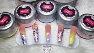 ACRYLIC NAILS, SPRING PASTEL DESIGN SET 💛