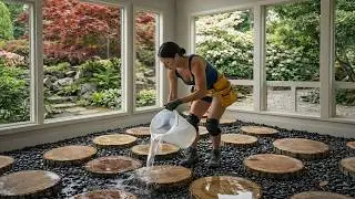 Top 10 Luxurious Epoxy Floors Featuring Natural Wood and Flowers