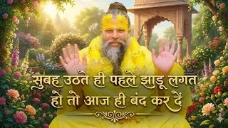सुबह उठते ही पहले झाड़ू लगाते हो तो आज ही बंद कर दो, premanand je maharaj #premanandjimaharaj 