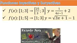 Funciones Inyectivas y Suryectivas Demostración Analítica