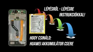 📳KÉRÉSRE! Hogy cseréljünk akkumulátort üveg hátlapos telefonokon? Huawei P10 lite akkumulátor csere!