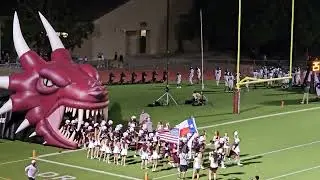 Round Rock HS vs Cedar Ridge Varsity Football Game - Team Entrance 09-27-2024