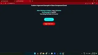 Configuring custom arguments in class event