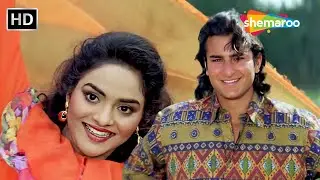 Kal Raat Sapne Mein | Udaan (1997) | Saif Ali Khan, Madhoo | Kumar Sanu & Alka Yagnik | 90s Melody