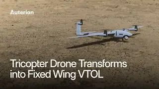 Tricopter Drone Transforms into Fixed Wing VTOL | Auterion
