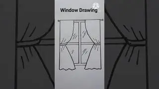 How to draw glass window easy #viral #window #how #drawing
