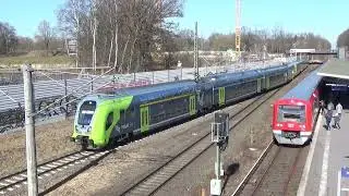 Hamburg: Umgeleitete Züge auf der Güterumgehungsbahn (März 2022)