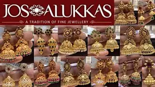 Jos Alukkas latest jumka designs with weight & price//Gold jumka designs//latest butta kammalu