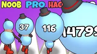 NOOB vs PRO vs HACKER vs GOD in Big Head Run