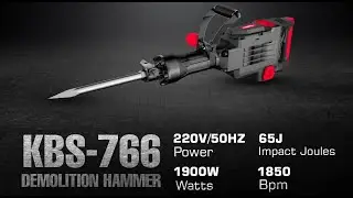 KBS-766 | 16kg Powerful Demolition Hammer | 6 months warranty | Black series | Kingpowertools