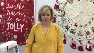 Finishing the Juju tree skirt STEP 3: lots of pressing