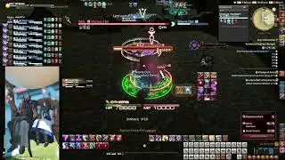 FFXIV Delubrum Reginae Savage - Blue Slimes Side (Trash mobs before Trinity) - Dark Knight Tank POV