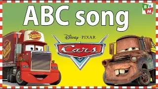ABC Song with Disney Cars Cartoon - Children & Baby Music Alphabet Animation