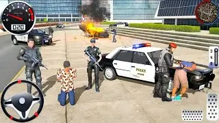 Police Car Chase Simulator 3D Game - Real Cop Cars Driving Simulator 2025 - Android GamePlay