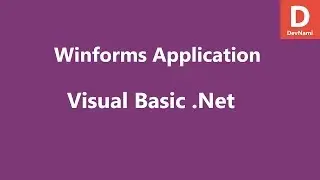 Visual Basic .Net Create GUI Project in Visual Studio