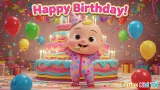 Happy Birthday Song &ndash; Nursery Rhyme, Toddler Celebration, and Party Fun with Zuzu