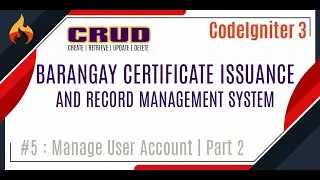 CodeIgniter 3   Create User Account Part 2