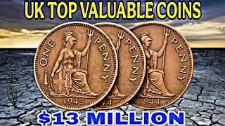 Most Wanted British Big Penny Collection | 1944&ndash;1948 UK One Penny Coins