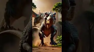 Giant Dinosaur vs Fire Dragon 😱🔥 #shorts