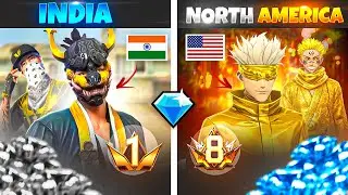 ₹1000000 India Server ID Vs $10000 Mysterious Server Free Fire ID - Garena Free Fire 