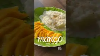 Th viral Mango sticky rice using basmati rice... #mangostickyrice #thaifood #mangodessert #shorts