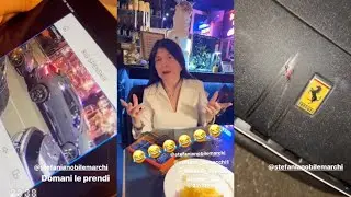 Stefania Nobile tampona la Ferrari di Davide Lacerenza con la sua Lambo e fa migliaia di € di danni💸