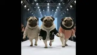 Runway Ready Pups: Dogs Steal the Fashion Show!#cute #funny #3danimation #neuroshorts #animals