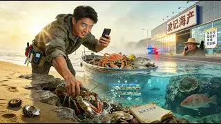 失業回漁村，我覺醒「觀海眸」。透視海底天價海鮮，暴富後，反派排隊進局子!#首發新劇 #無腦劇 #完結短劇