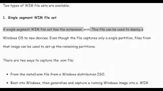 What is WIM Windows Imaging Format?