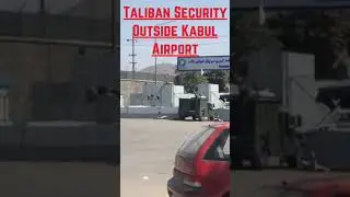 Taliban have expanded the security perimeter outside of #Kabul airport. #shorts #ytshorts #livenews