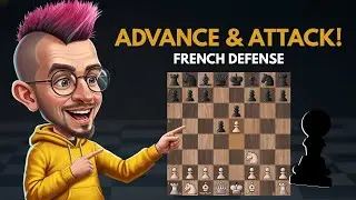French Defense  Advance Variation Battle for the Center!