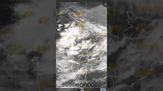 Weather India Satellite Image Today Night 29-08-2025 #shorts #rain #weather
