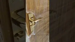 brass door lock