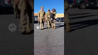 🥰 Blue Heeler's Stunt Greeting for Army Dad！Watch This Epic Welcome Home
