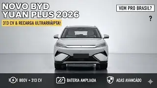 BYD Yuan Plus 2026 ganha 313 cv e recarga ultrarrápida — o SUV elétrico ficou insano!