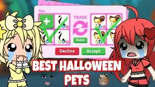 TRADING BRAND NEW NEON PETS IN ADOPT ME HALLOWEEN UPDATE WEEK 3