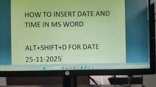 Ms word tricks for date and time #msword #tricks #video #youtube #trending #viral 