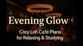 Evening Glow   Cozy #lofi Cafe Piano for Relaxing and Studying #cozycafe