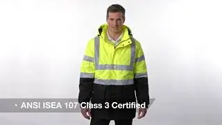 Port Authority&reg; ANSI 107 Class 3 Safety Heavyweight Parka J799S