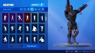 FORTNITE VISITOR VOLTA SKIN w/ALL DANCE EMOTES! Scenario, Floss..