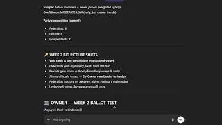 Feb 2026 CNC Election Predictions & Polling Week 2