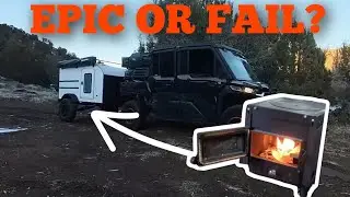 Wood stove in a teardrop trailer, Epic or Epic FAIL?