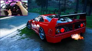 Ferrari F40 COMPETIZIONE 1989 - Forza Horizon 5 - Logitech Driving Force GT