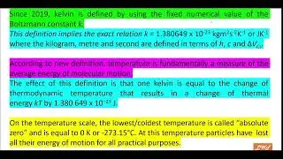 What is Kelvin? SI Unit of Thermodynamic Temperature, Class - 11, Unit - 1