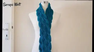 Zopfmuster Schal / einfach und schnelles Strickmuster / gösterişli ve bir o kadar kolay atkı modeli